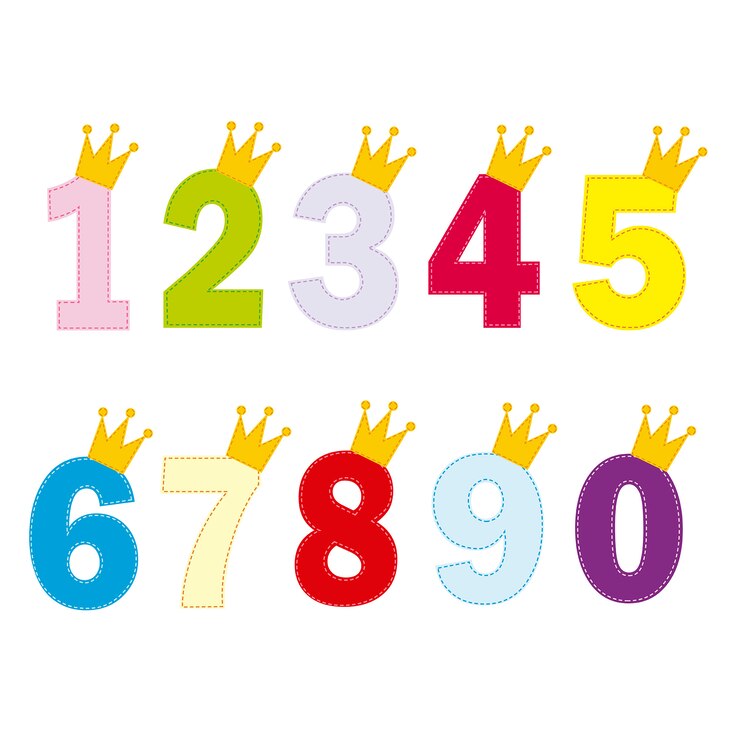 Números para princesinha e príncipe