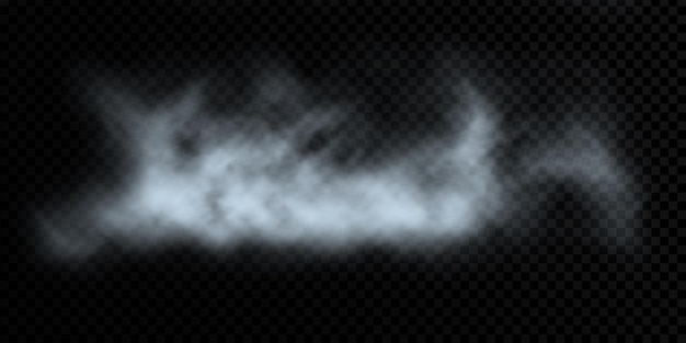 Nuvem vetorial em uma malha de gradiente de fumaça de fundo transparente