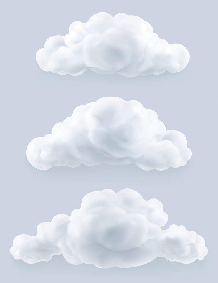 Vetor nuvens, conjunto