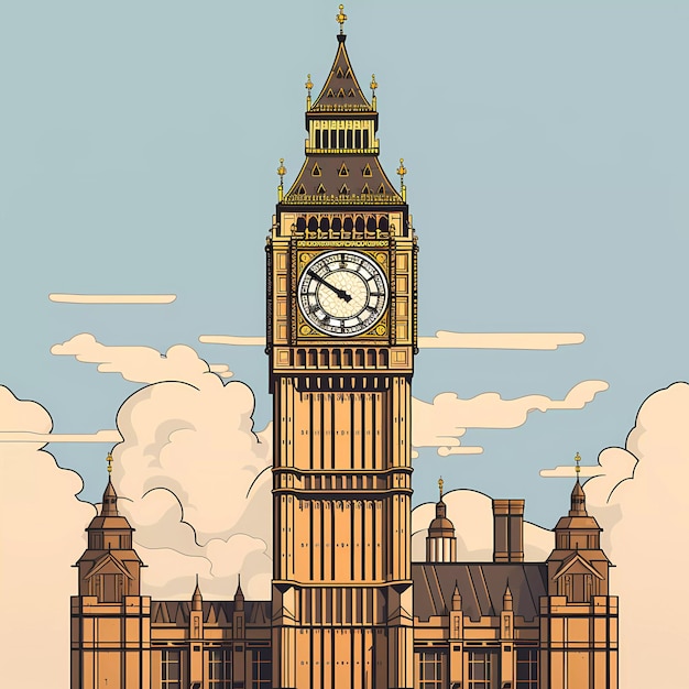 O Big Ben, em Londres.