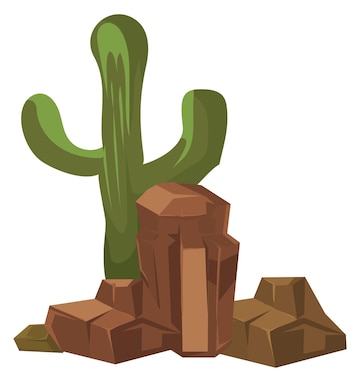 Suculentas Do Arizona. Cacto Na Ilustração Do Desenho Animado Do Pote Da  Flor. Plantas Do Deserto Ou Plantas Home Nas Prateleiras Isoladas No Branco  Royalty Free SVG, Cliparts, Vetores, e Ilustrações Stock.