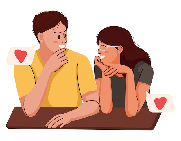 O casal expressa seu amor
