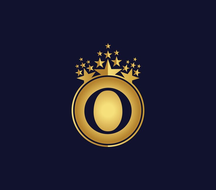 Vetor o conceito de design do logotipo com cores douradas
