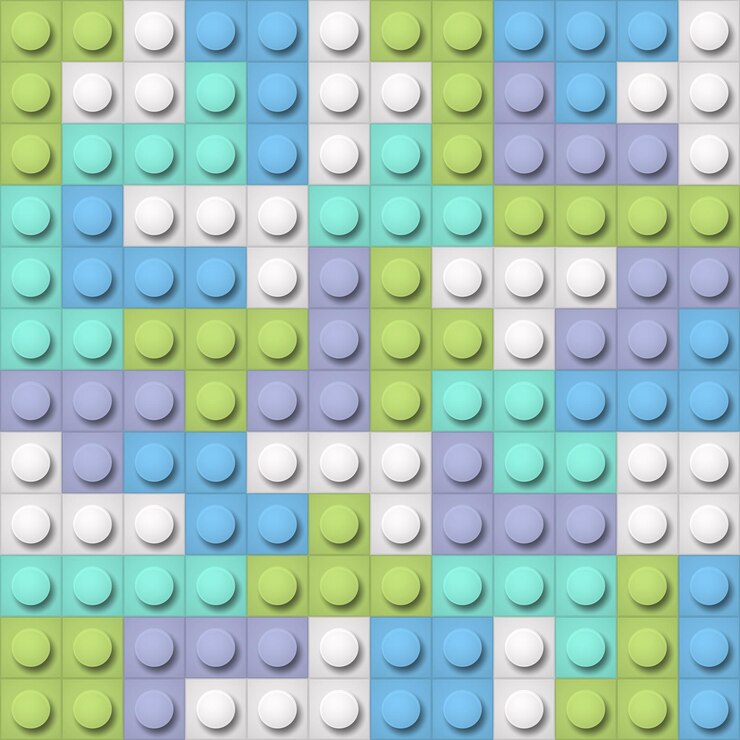 Vetor o construtor de cores bloqueia o fundo sem costura