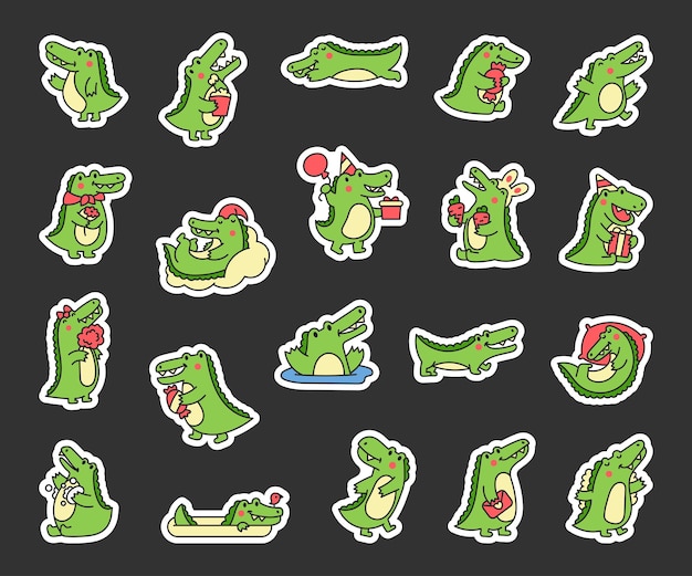 O crocodilo é engenhoso sticker bookmark