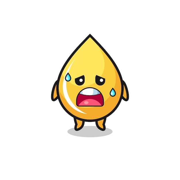 O desenho animado de fadiga do design fofo da gota de mel