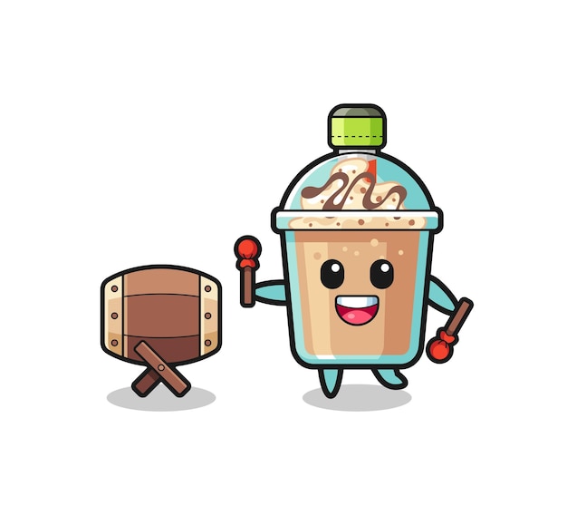 O desenho muçulmano do milkshake está batendo o design bonito do bedug