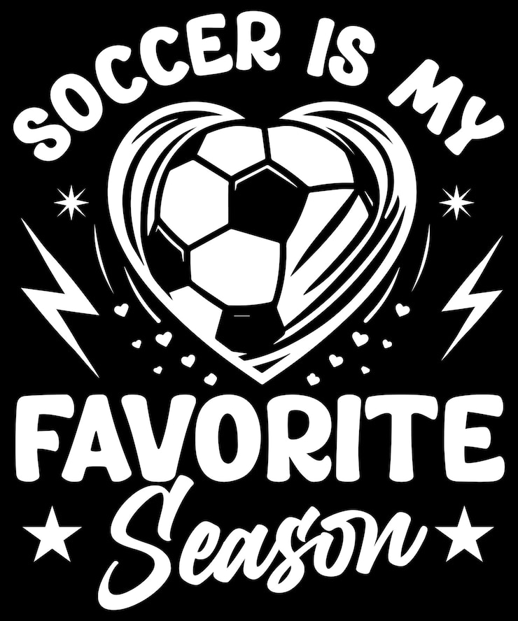Vetor o futebol é a minha época favorita de design de camisetas.
