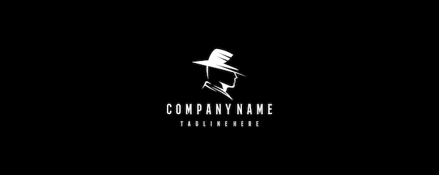 O Homem da Inspiração de Desenho de Logotipo Detetive
