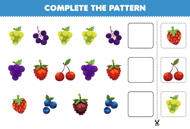 jogo de lógica para crianças, atividade para crianças, tarefa para o  desenvolvimento do pensamento lógico e da mente, frutas fofas de desenho  animado 2156592 Vetor no Vecteezy