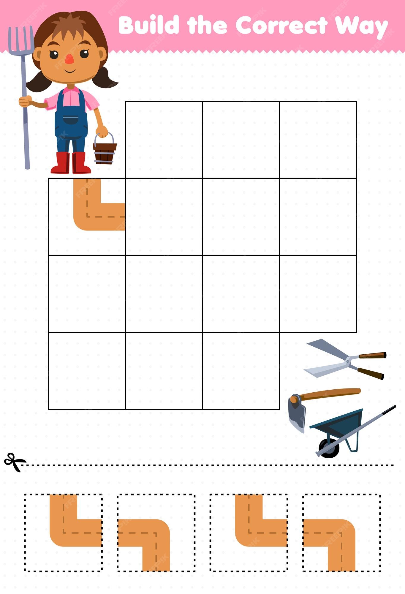 Jogo Dos Desenhos Animados Do Trabalhador Que Faz Tarefas