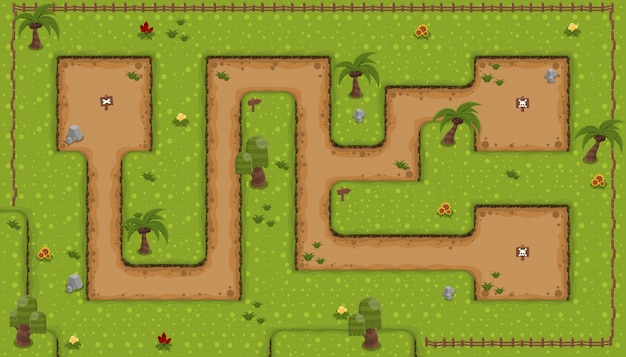 O land top down jogo tileset