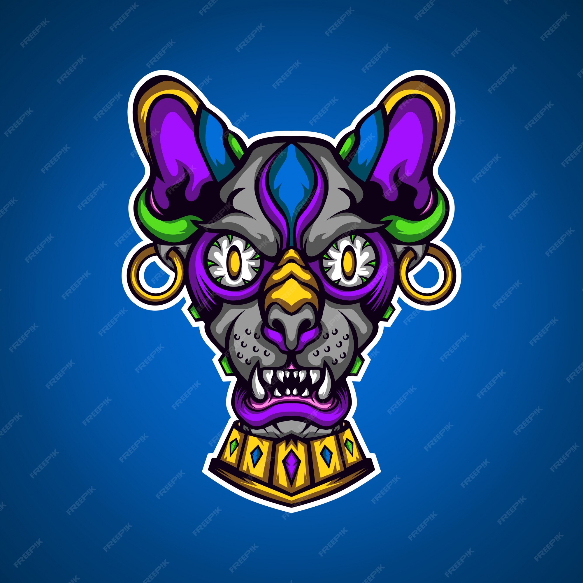 Logotipo de jogos de gatos