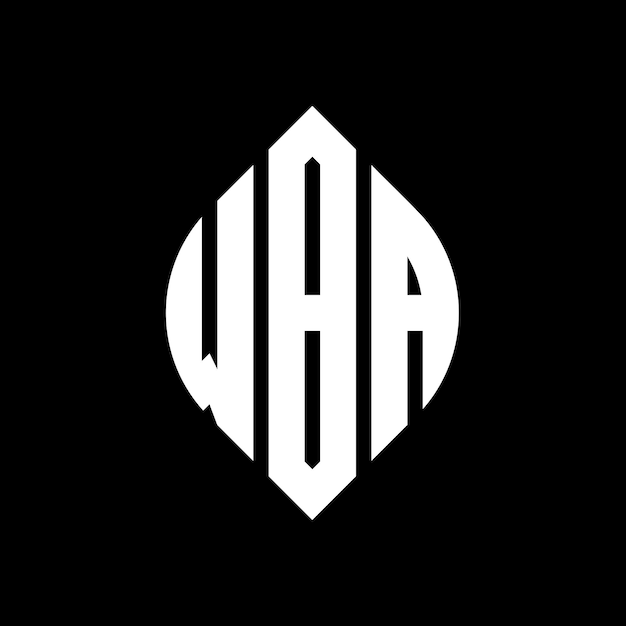 O logotipo da wba é composto por letras elípticas em forma de círculo e elipse, três iniciais que formam um logotipo circular, um emblema circular, um monograma abstrato, uma marca de letra e um vetor.