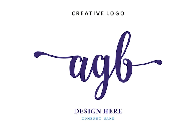 O logotipo de letras AGB é simples, fácil de entender e autoritário