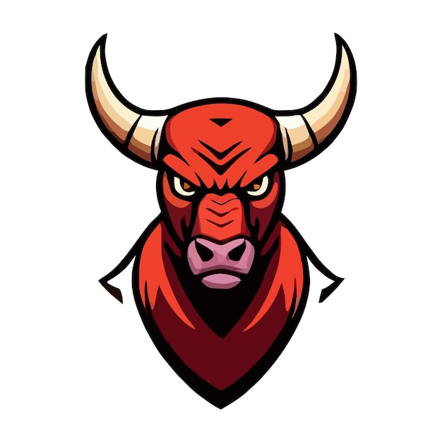 O logotipo do touro é um touro com um grande chifre