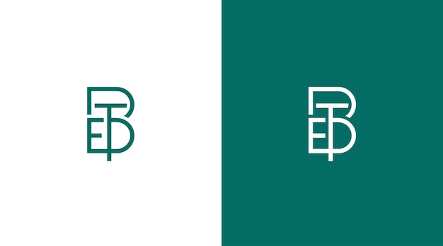 O logotipo para o b e b é verde e tem as letras b e b nele