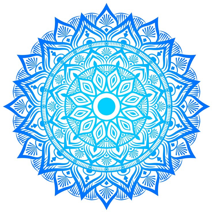 O melhor design de fundo de mandala de flor colorida