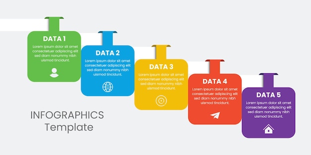 O modelo de design de elementos infográficos pode ser usado para design web design infográfico criativo