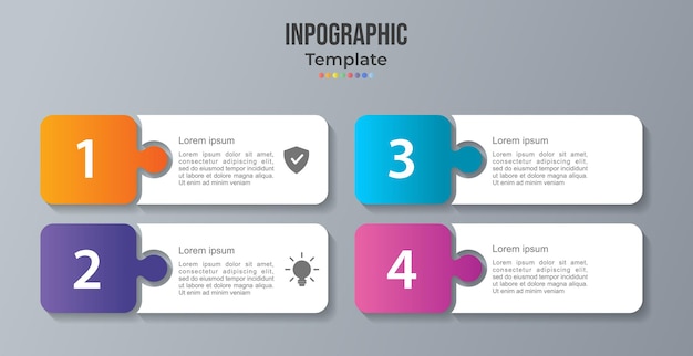 O modelo de design infográfico pode ser usado para opções de número de diagrama de layout de fluxo de trabalho web design Em