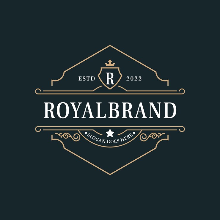 Vetor o modelo de logotipo de luxo floresce a identidade de linhas de ornamento elegantes caligráficas para o restaurante royalty boutique cafe hotel heraldic jewelry moda e outras ilustrações vetoriais