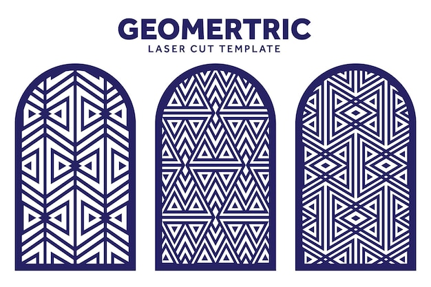 O modelo de padrão geométrico de corte a laser pode ser usado para fazer decoração