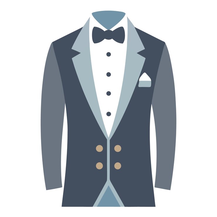 Vetor o noivo vestindo um traje de casamento elegante ao ar livre