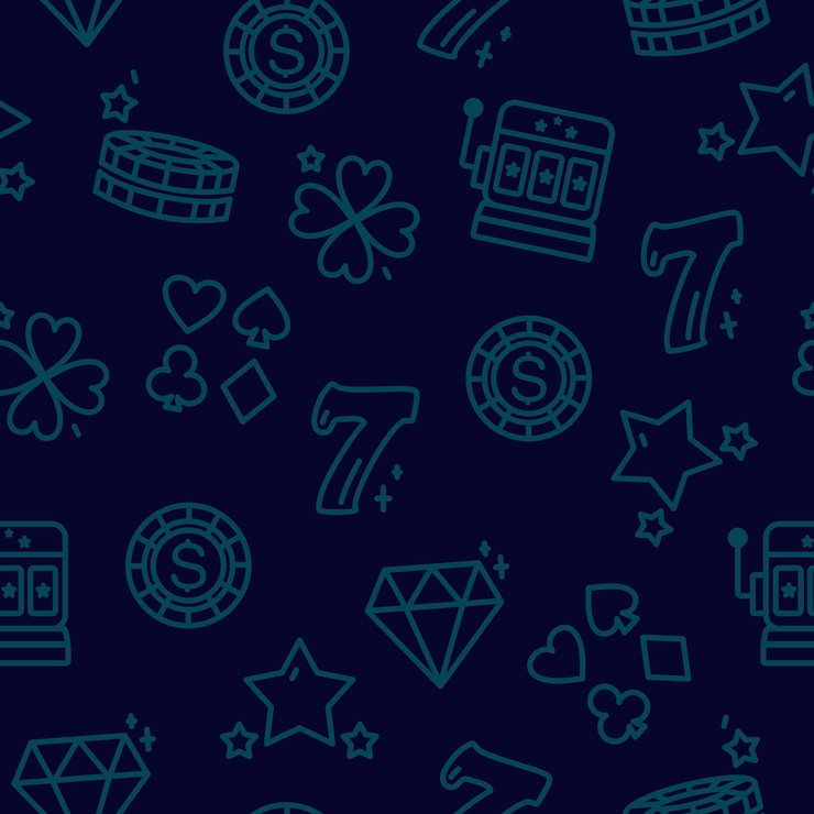 Vetor o padrão de cassino modelos de neonstyle ilustração vetorial no estilo doodle