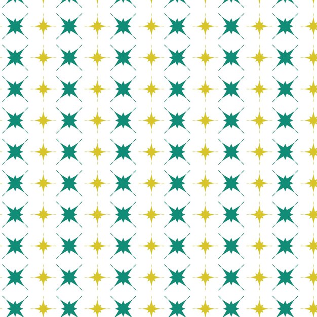 O padrão é vetor de estrelas verde-amarelo