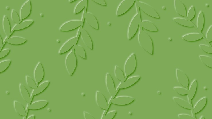 Vetor o papel deixa o design de galhos em um fundo verde