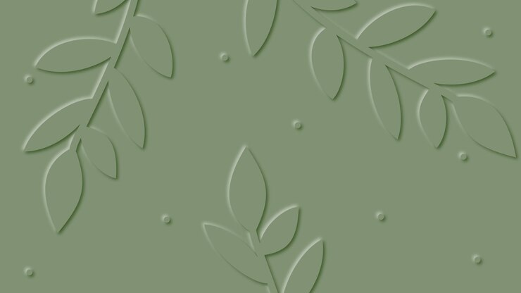 Vetor o papel deixa o design de galhos em um fundo verde