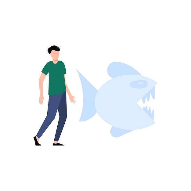 O peixe tem um emoji estranho.