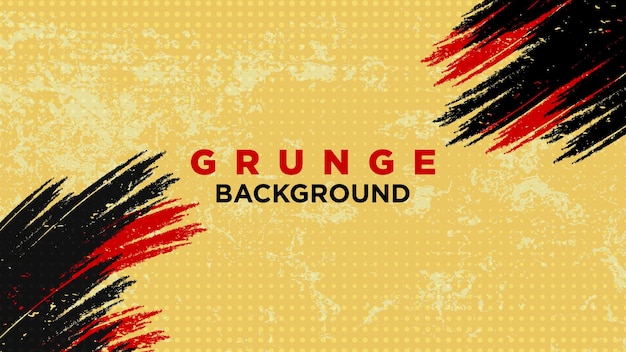 Vetor o vetor de fundo grunge brilhante indica tinta vermelha e preta em diferentes formas