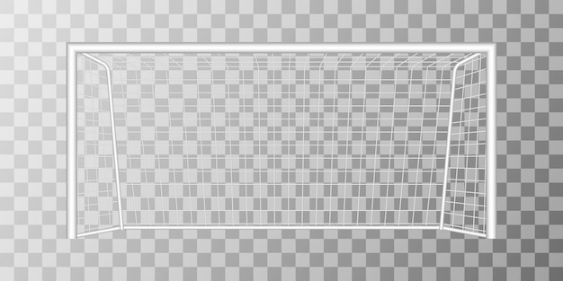 Objetivo de futebol isolado em fundo transparente