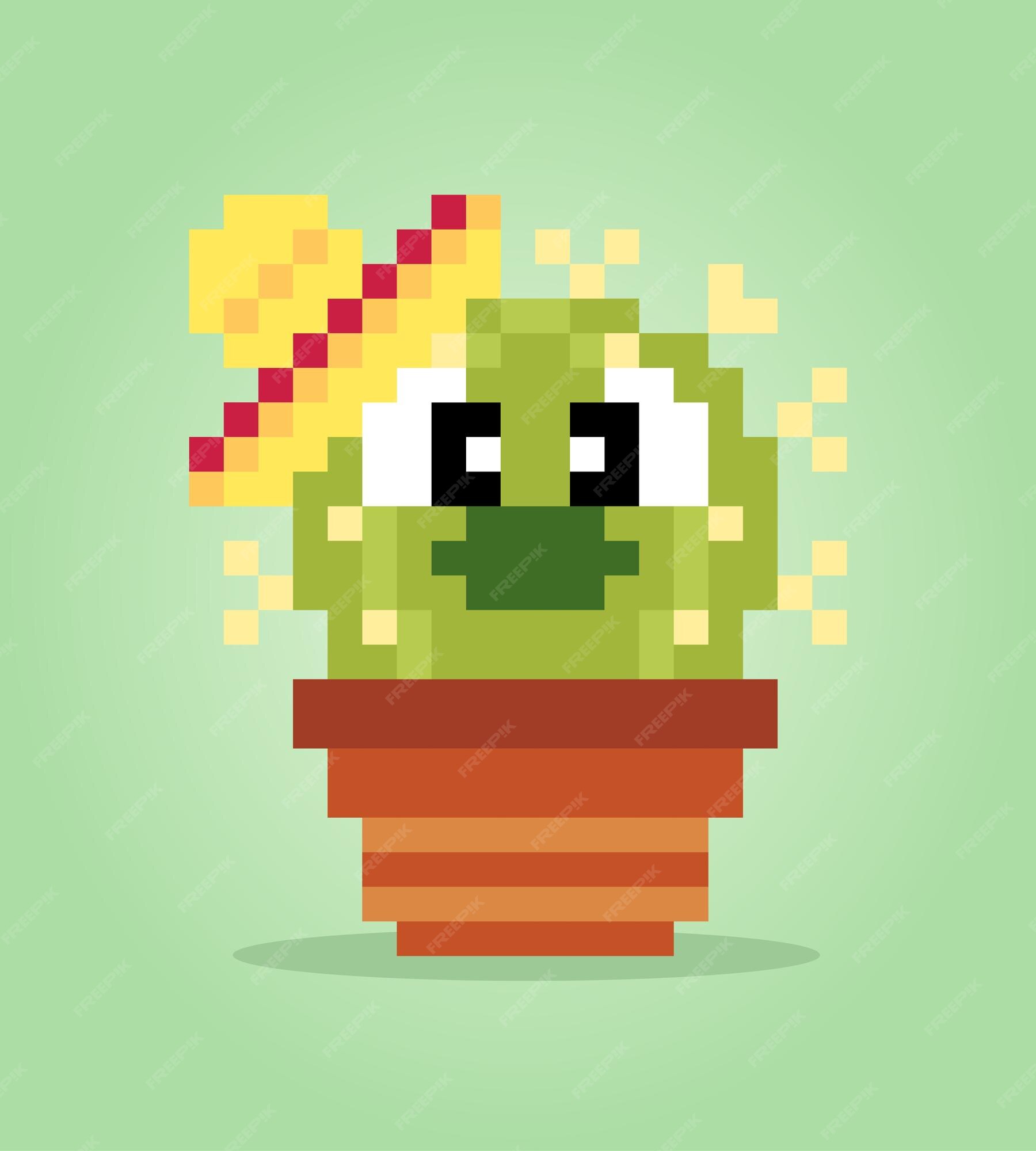 Planta de pixel art para ativos de jogo