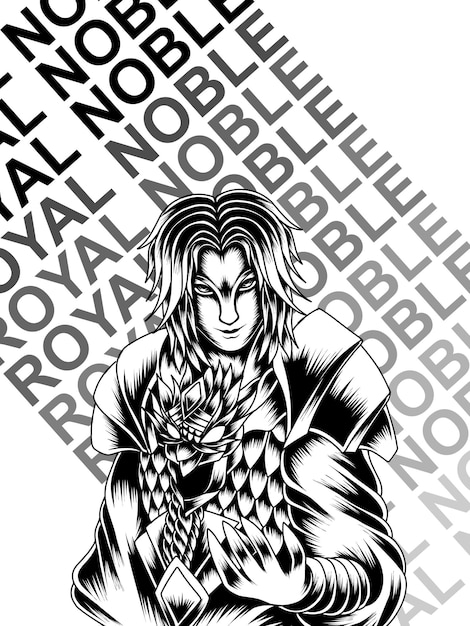 Obra Ilustração Arte Real Nobre Linha