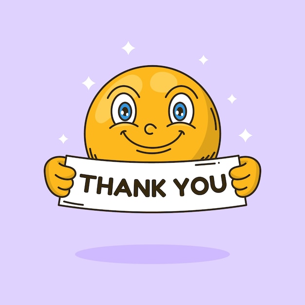 Obrigado emoji ilustração