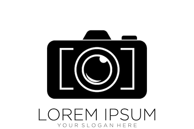 Obturador de câmera, lentes e ícones de câmera fotográfica. Logotipo da fotografia, vetor do ícone da câmera