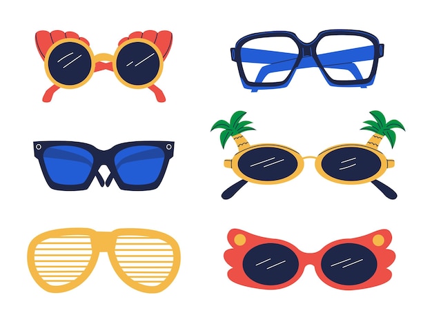 Óculos de festa óculos de sol engraçados hippie groovy estilo retrô psicodélico