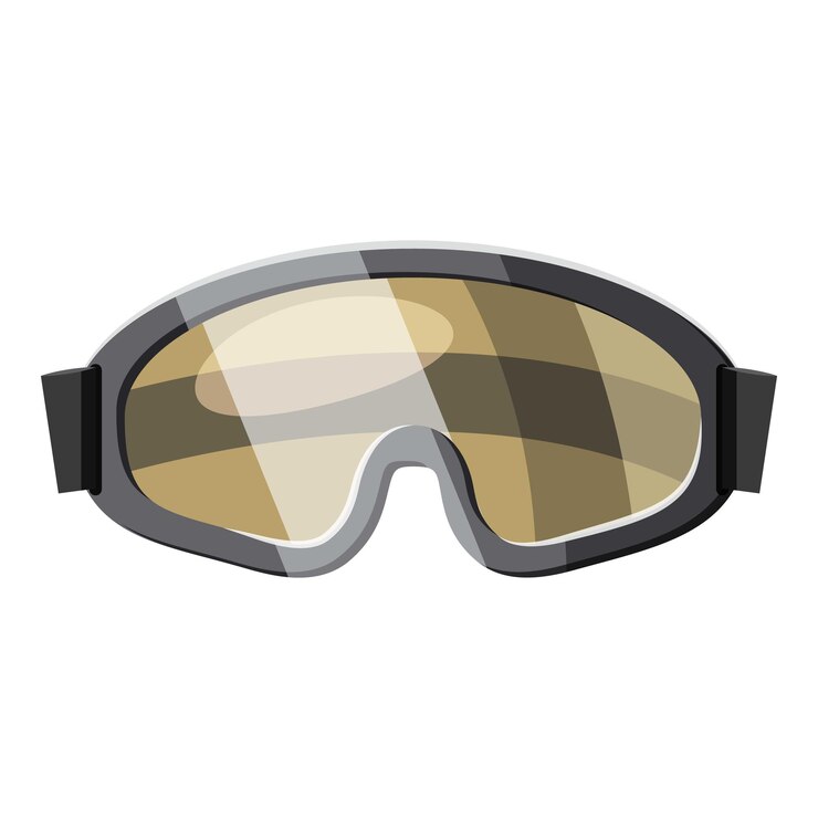 Vetor óculos de proteção para ícone de paintball ilustração de desenho animado de óculos de proteção para ícone vetorial de paintball para web