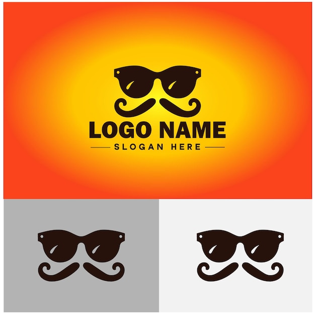Óculos de sol ícone de clínica de oftalmologia logotipo moderno sinal de moda símbolo logotipo vetor