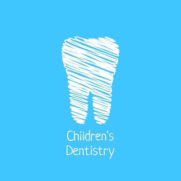 Odontologia infantil com dente rabisco