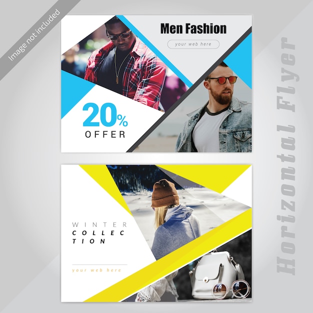 Oferta de moda social media horizontal banner design