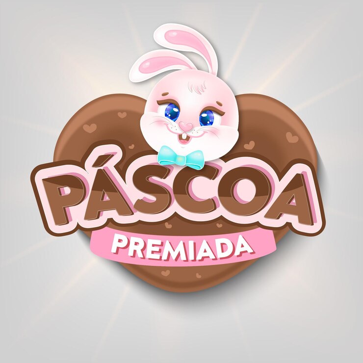 Vetor oferta de páscoa com ovos de chocolate e coelho fofo vetor brasil