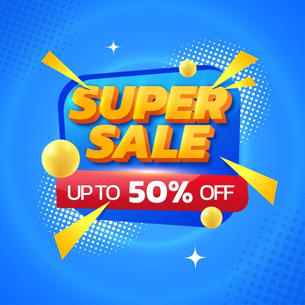 Oferta de venda super limitada modelo 3D de efeito de texto editável