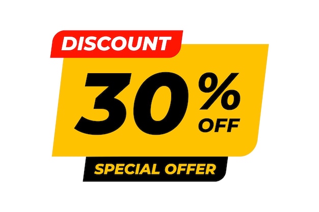 Oferta especial com descontos de 30% de desconto