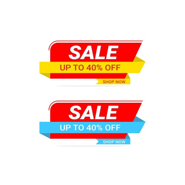 oferta especial de venda bannerr coleção de tags design de ilustração vetorial