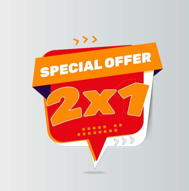 Oferta especial venda bandeira fundo vector