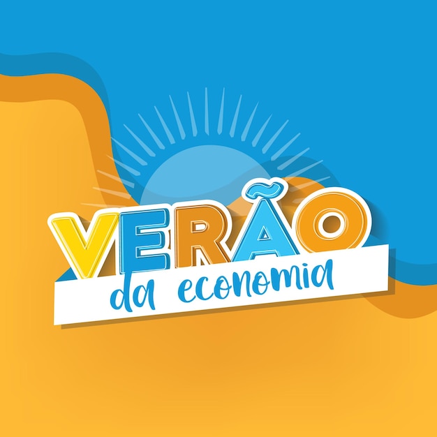 Vetor ofertas de verão com logotipo vetorial