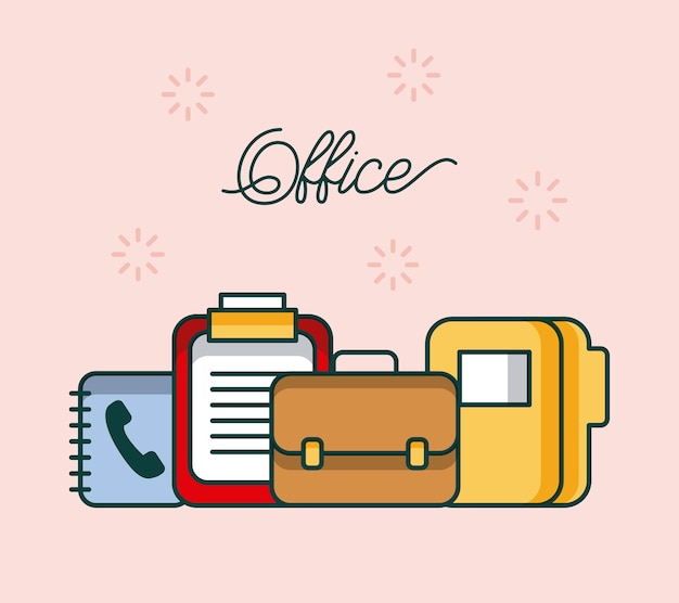 Office checklist pasta livro de endereços maleta acessório trabalho